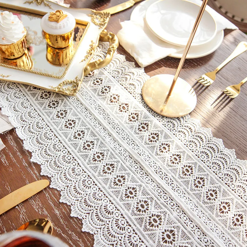 Бесплатная доставка макраме настольный бегун Свадебный декор стола свадебные