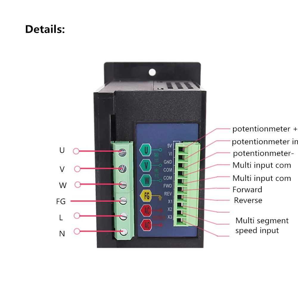 Небольшой простой инвертор трехфазный двигатель скоростной преобразователь