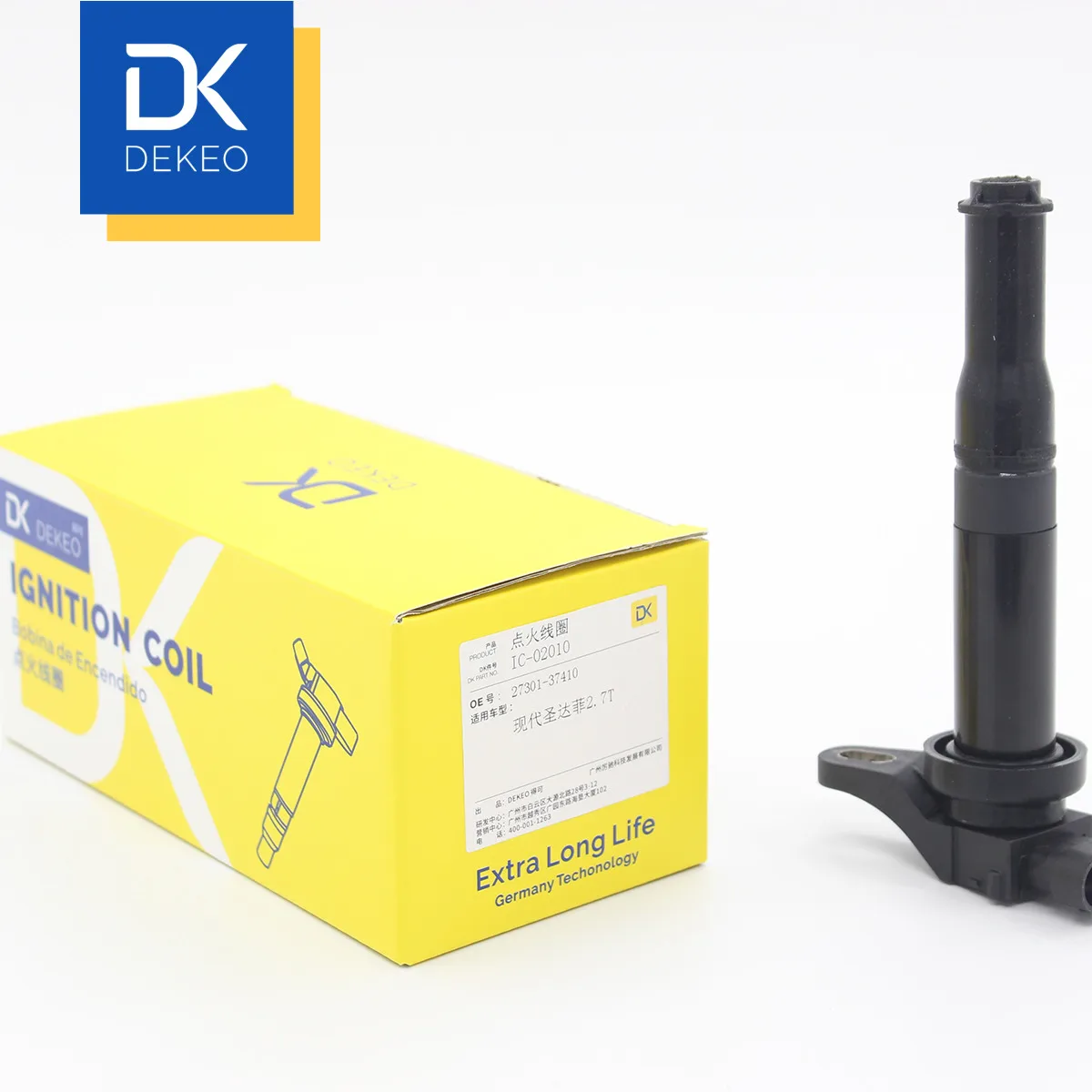 DEKEO для HYUNDAI Coupe 2 GK Santa Fe 1 SM Sonata 4 EF Trajet FO Tucson JM катушки зажигания 27301 37410 DQ9101T |