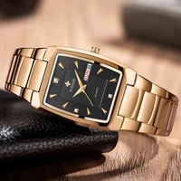 mens watches wwoor 2022 new square fashion wristwatch top brand luxury stainless steel waterproof quartz date clock reloj hombre