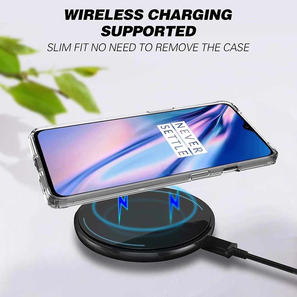 Для OnePlus 6 Чехол 7 Pro 7T 6t 5T ударопрочный чехол для 7T Pro кристально прозрачный жесткий чехол для задней панели телефона 1+ 7 5t
