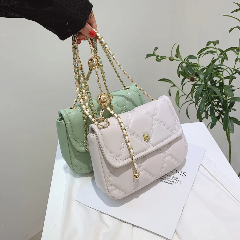 

Маленькая стеганая кросс-боди сумка в клетку с бриллиантами, женская кожаная сумка, модная клетчатая сумка-мессенджер, женская сумка на пле...