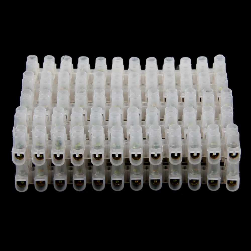 Новинка винтовой клеммный барьер Соединитель 10 шт. Электрический провод 12 позиций барьер клеммный блок 5A