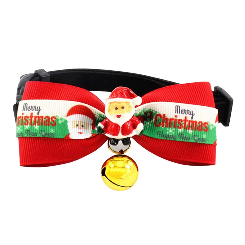 Милые рождественские ленты для собак галстуки кошек шеи галстуки-бабочки