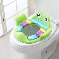 2021 new toddler kids potty toilet training seat ring kids trainers toilet pad with armrests