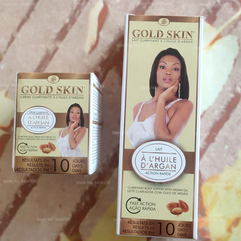 

Gold Skin Clarifying Body Lotion Argan Oil Fast Action 140ml 250ml