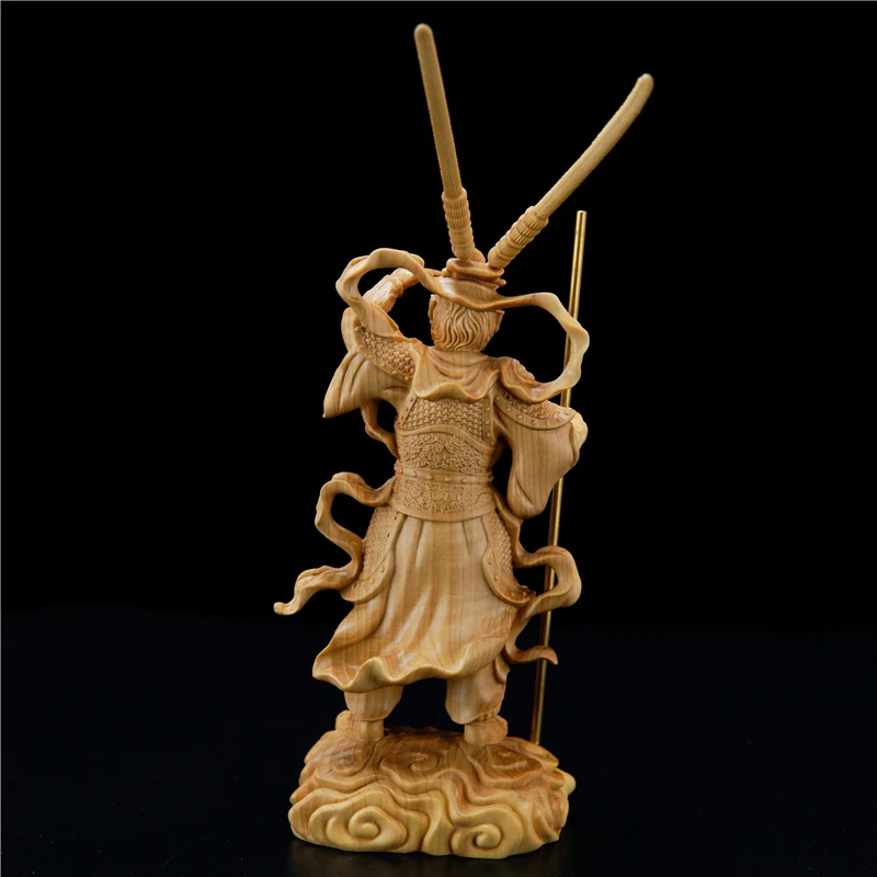 CCZHIDAO Sun Wukong Обезьяна Король 18 см деревянная статуя китайский подарок из бокса