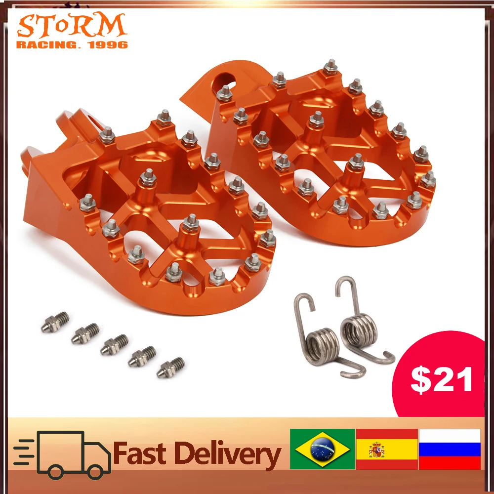 Подножки для KTM SX SXF EXC EXCF XC XCF XCW XCFW 65 85 125 150 200 250 300 350 1290 ADVENTURE foot pegs foot pegs footrestfootrests foot