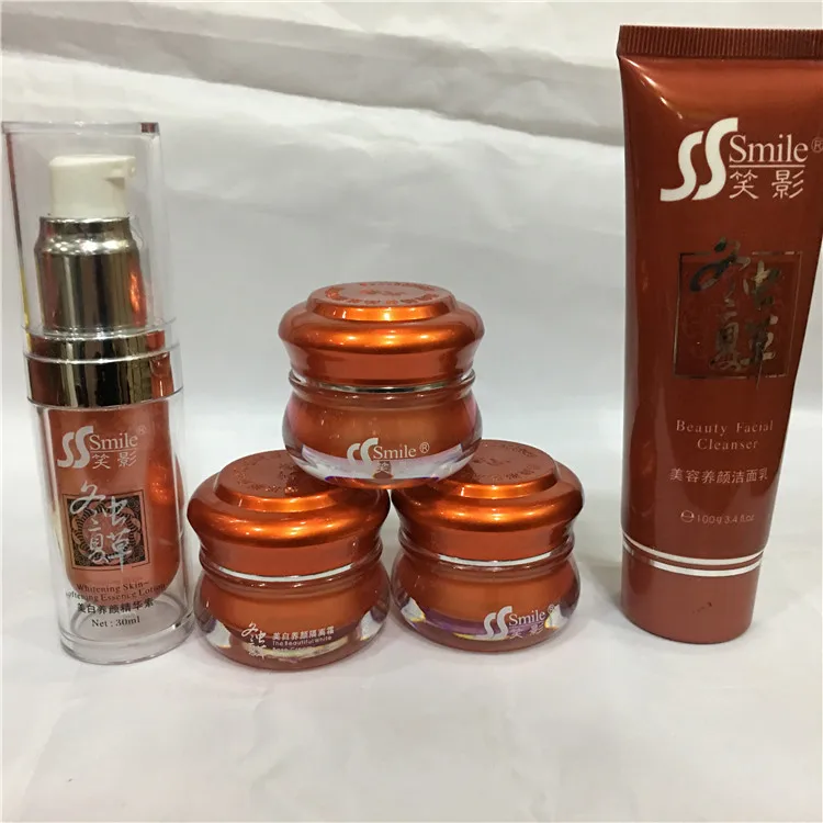 Стиль Cordyceps sinensis Профессиональный отбеливающий красивый крем без морщин набор веснушек красота отбеливание