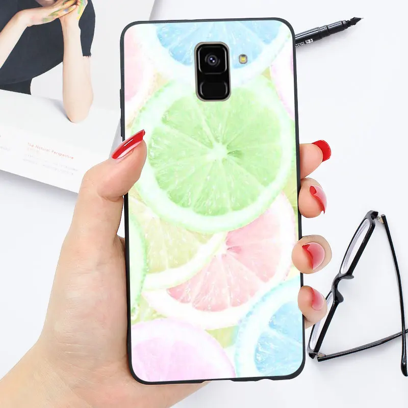 oo23 Мягкий для samsung J6 плюс чехол Глянцевая блестящая для samsung Galaxy J4 Plus J3 J5 J7 чехол Coque - Цвет: oo23