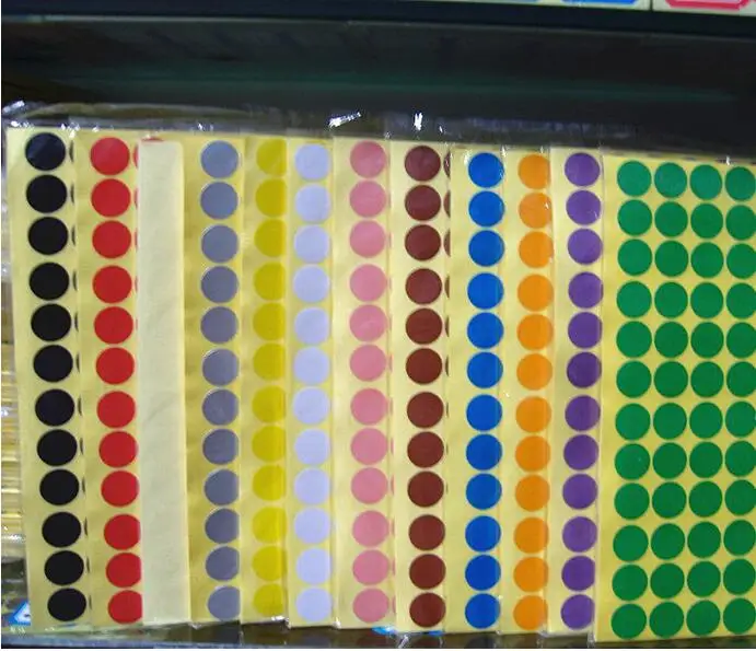 15 листов/упаковка круглые наклейки в горошек 6 мм 8 10 13 16 19 25 32 50 100 мм|Подарочные