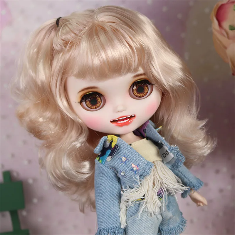 Наряд DBS для куклы Blyth icy комплект одежды с кисточками и джинсового пальто брюками