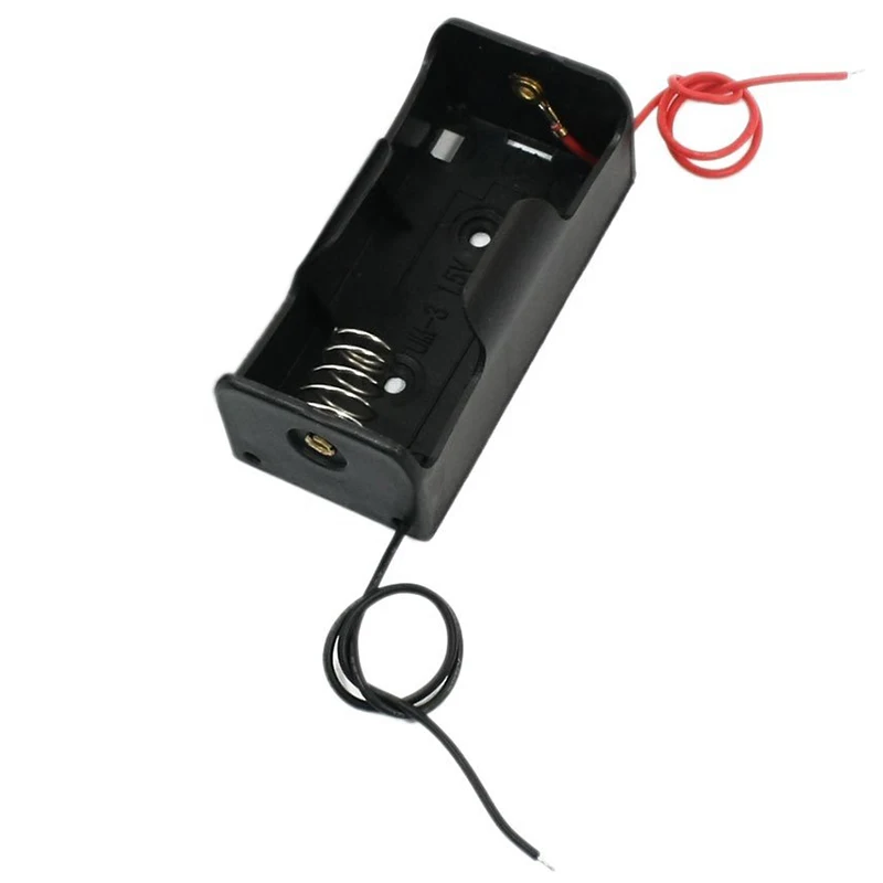 

Black Plastic C Size DIY Battery Storage Box Holder Case 1 Slot 1.5V Batteries Storage Holder Cell with Lead Wires