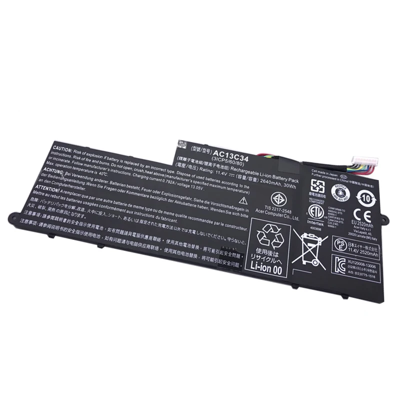 LMDTK Новый AC13C34 Аккумулятор для ноутбука Acer Aspire V5-122P V5-132 E3-111 E3-112 MS237 KT.00303.005 |