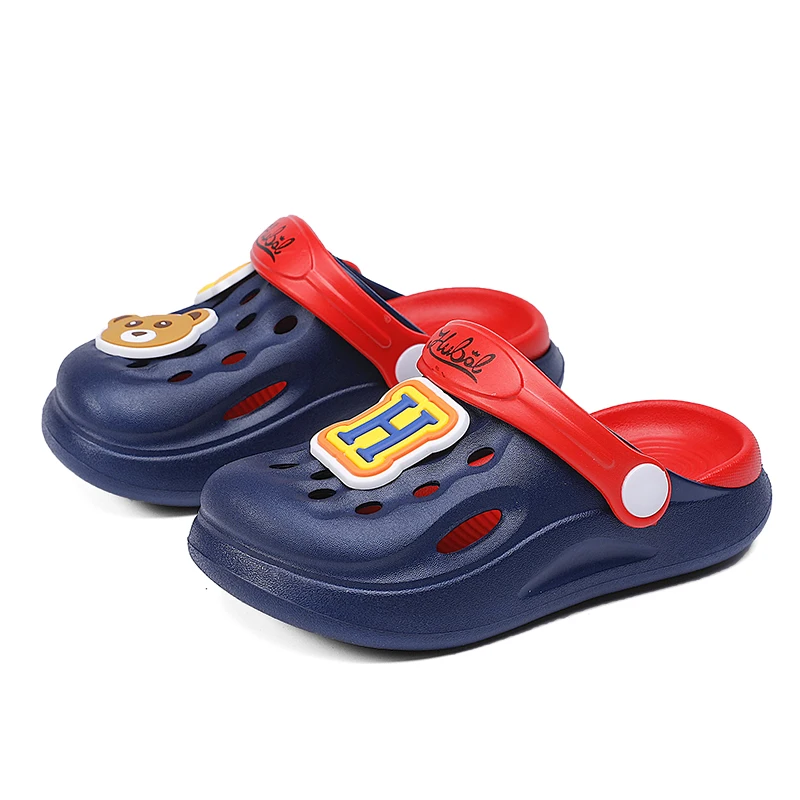 

2021 New Toddlers Sandals Summer Hole Shoes Rubber Kids Children Garden Shoes Beach Flat Slippers