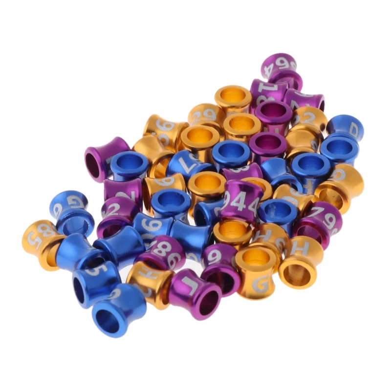 

50 Pcs Dove Bands Bird Foot Ring Species Identify Training Rings Pet Bird Label