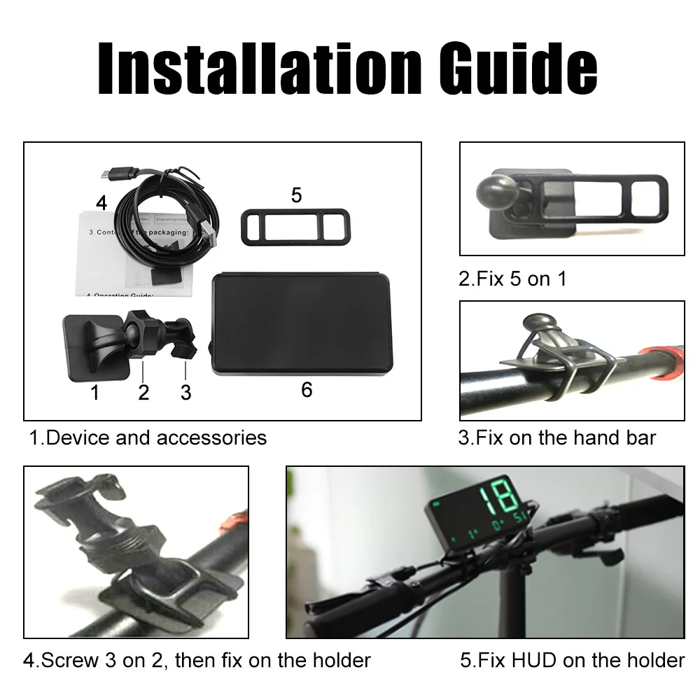 

Motorcycle General Hud Gps Speeding Alarm Mileage Recorder New Motor Parts