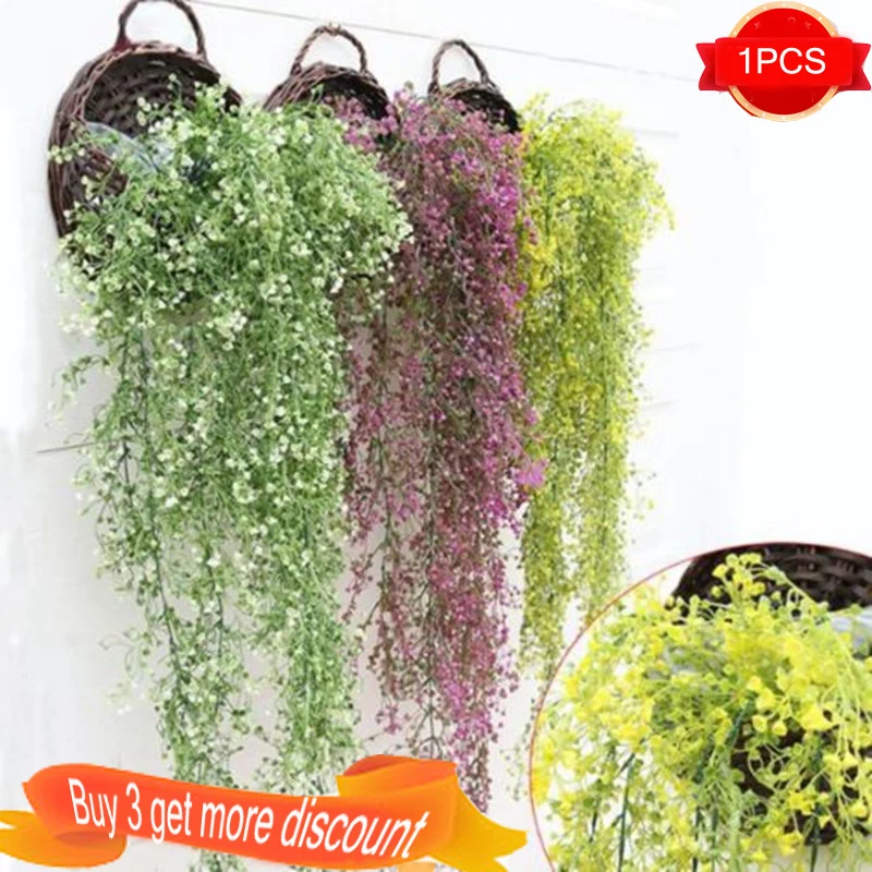 Искусственный цветок висячий Плющ растения гирлянды искусственная Виноградная