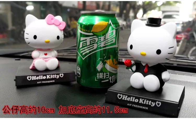 Hello kitty автомобильные головные украшения, автомобильные аксессуары для девочек, милый Настольный телефон, база, аксессуары для автомобиля, кукольный автомобиль