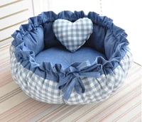 princess style sweety pet dog bed cat bed house cushion kennel pens sofa with pillow warm sleeping bag new arrival 1pc