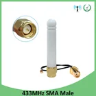 20шт 433 МГц lora антенна 2.5dbi SMA мужской разъем складной 433 МГц антенны направленная антенна + 21 см RP-SMAu.FL кабель Pigtail