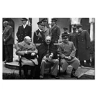 Черчилль Рузвельт Сталин ВИНТАЖНЫЙ ПЛАКАТ и печать настенная живопись на холсте Настенная картина для декора гостиной