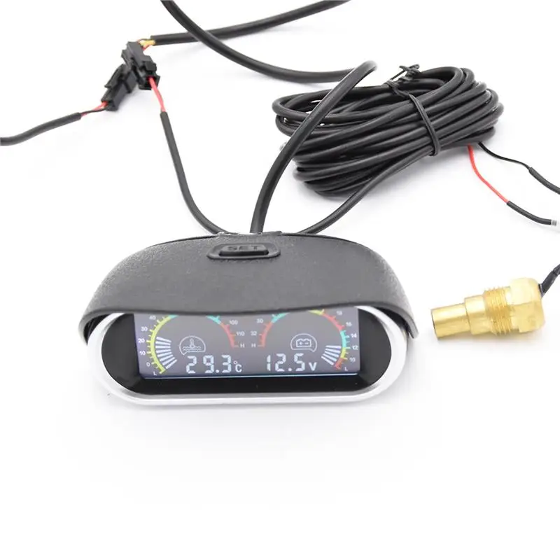 Универсальный цифровой измеритель напряжения Вольтметр и датчик температуры