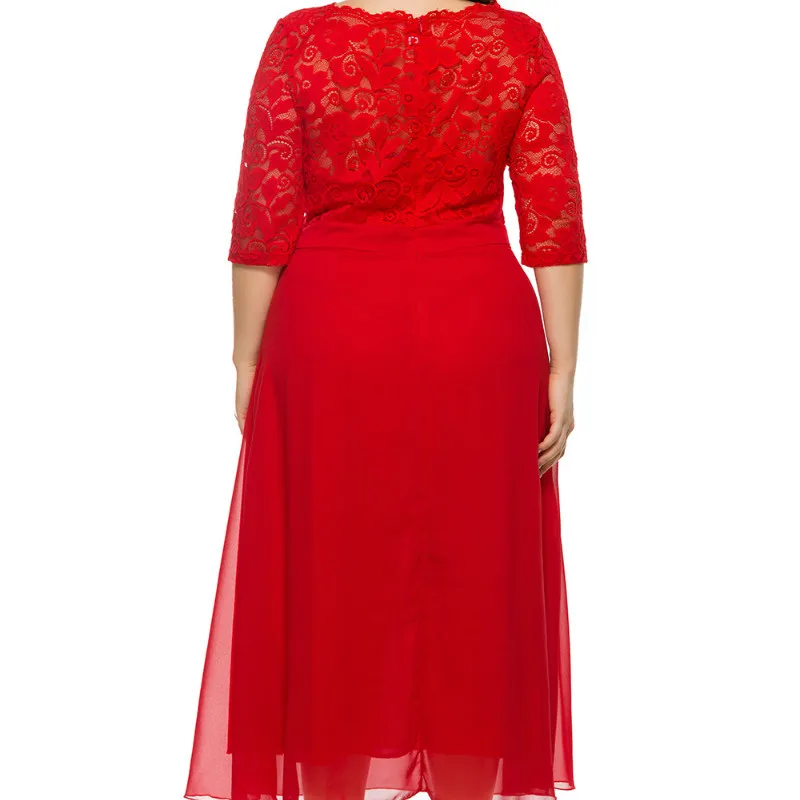 Женское летнее и осеннее платье большого размера 5XL XL элегантное розовое