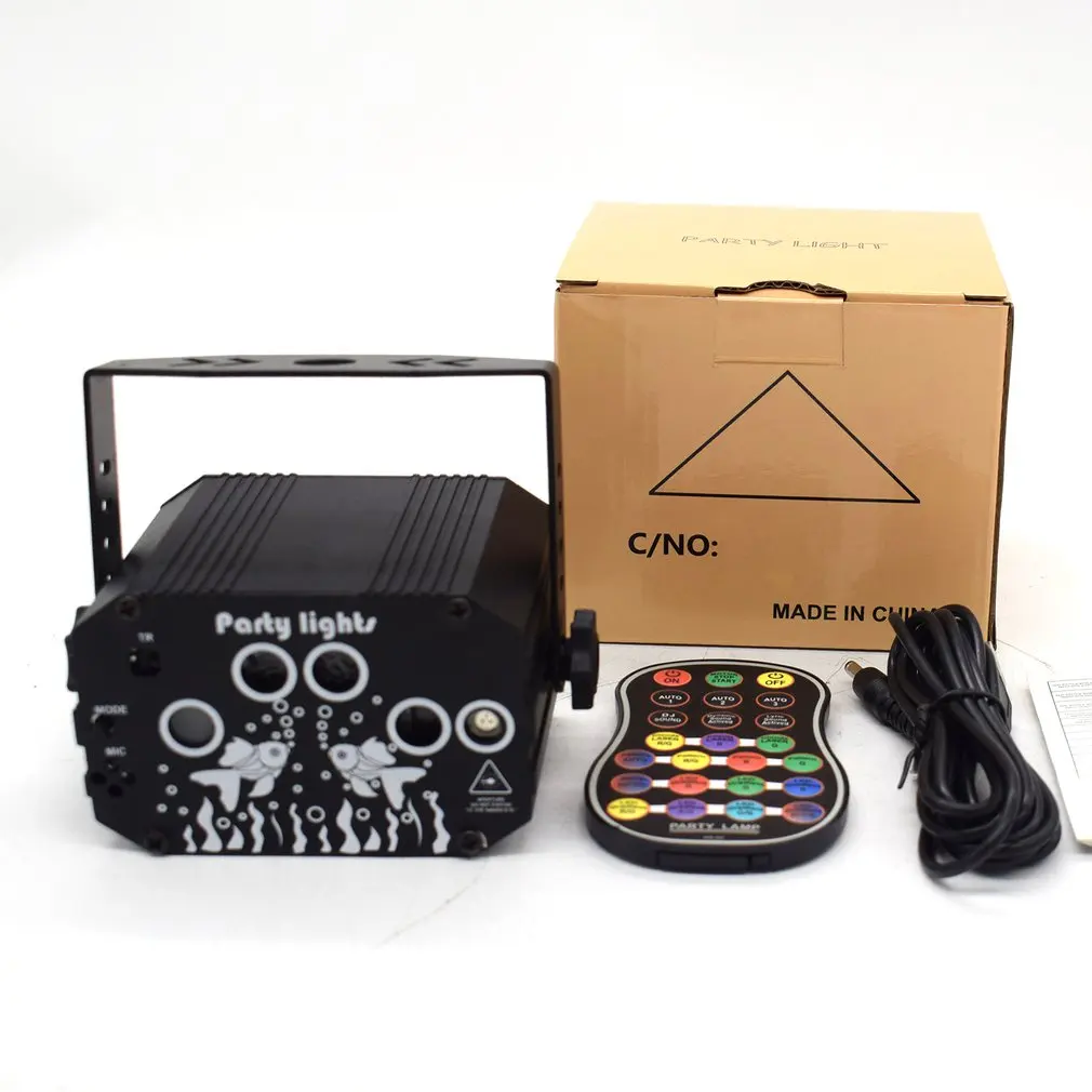 

Disco RGB LED Disco Light Strobe Laser Projection Lamp Stage Lighting Show For Home Party KTV DJ Dance New Year
