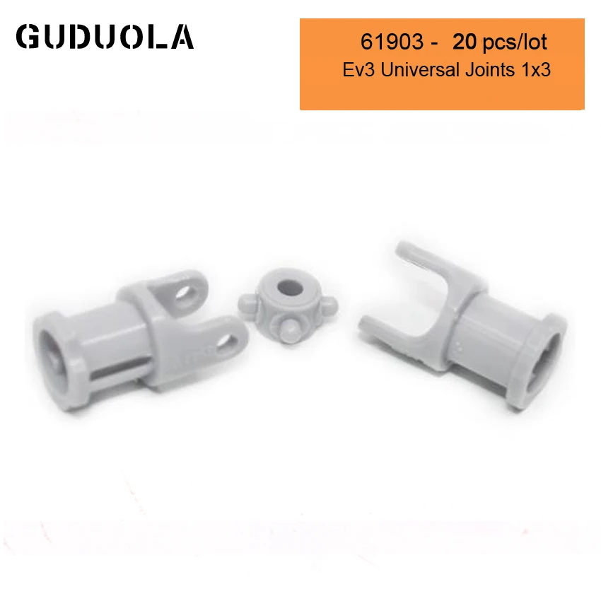 Детали Guduola 61903 Ev3 универсальные шарниры 1x3 строительный блок MOC часть соединитель
