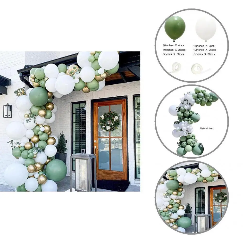 

Emulsion 1 Set Durable Happy Festival Balloon Garland Set Decorative Balloon Garland Set Simple Bar Decor