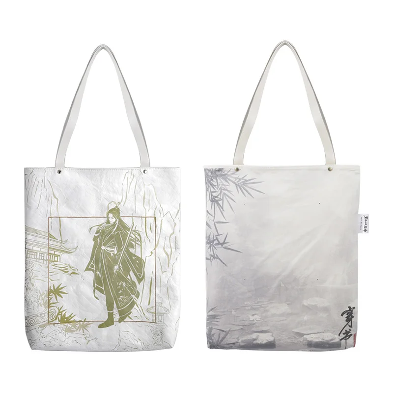 

Cartoon Shoulder Canvas Bag Anime Scum Villain Self Saving System Qingqiu Shen Binghe Luo Large Capacity Handbag Shopping Bags