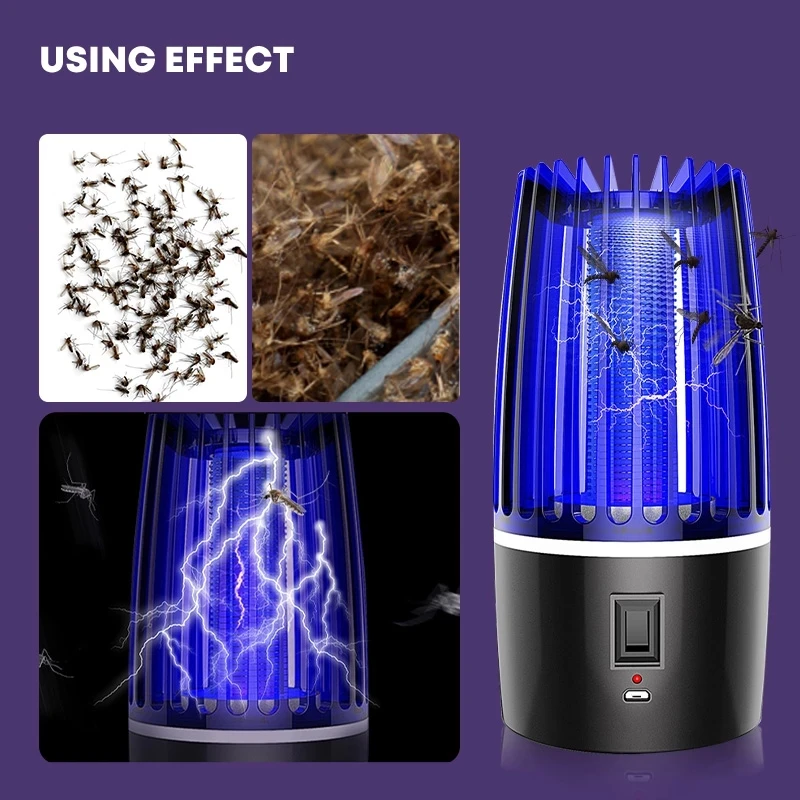 Mosquito Killer Led Bug Zapper Lure Trap Electric Photocatalysis Mute Home Radiationless Fly | Освещение