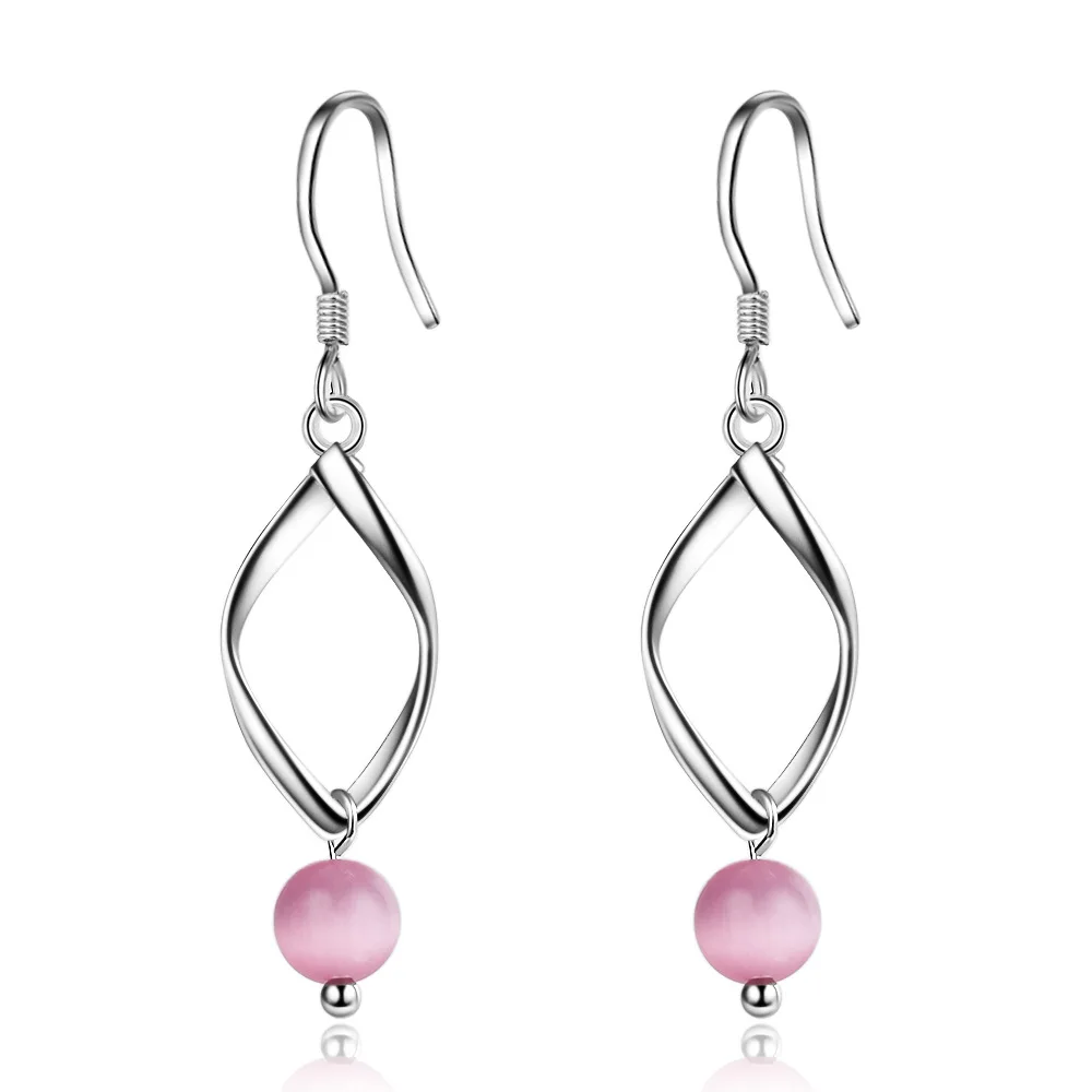 Японские и корейские Популярные Элегантные серьги Простые Длинные витые длинные