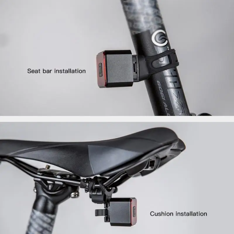 

Bicycle Brake Induction Taillight Bicycle Intelligent Taillight Safety Warning Light Usb Charging Taillamp Night Riding Lamp