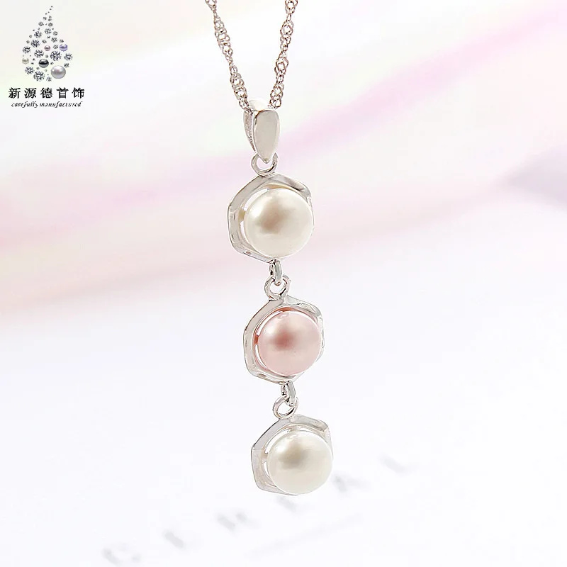 

CU11 Pearl necklace women's S925 Sterling Silver Pendant