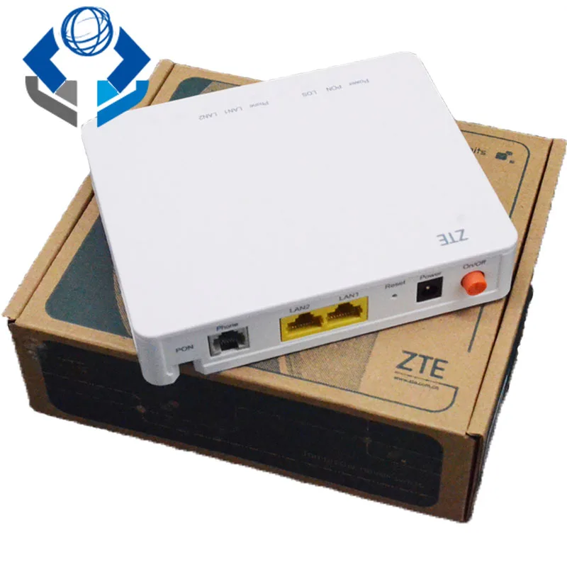 Фирменная новая сеть ZTE F612 ZXA10 GPON UN волоконная с 2 голосовыми портами Ethernet