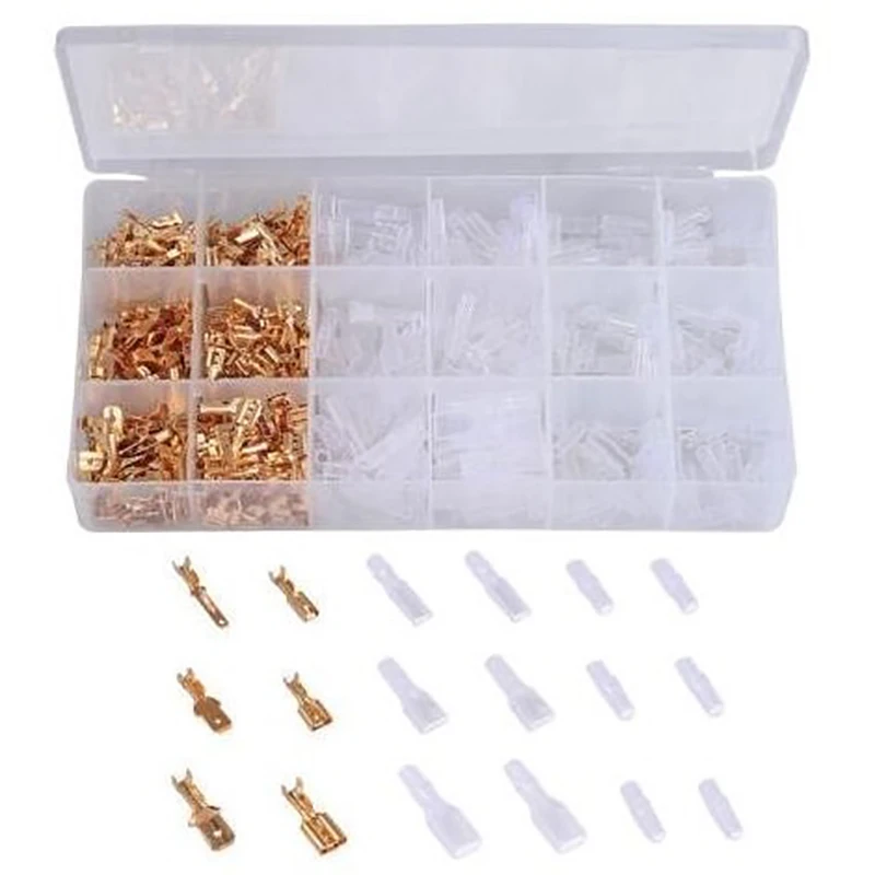 Big deal Sn48B Cold Press Clamp Terminal Tool 601 Pcs Connection Nose Set Female Male Spade Crimp Termin | Инструменты