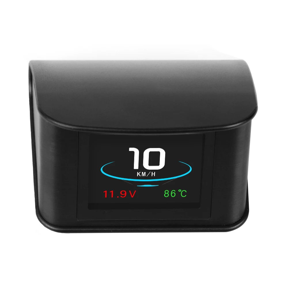 

Universal HUD P10 OBD2 Smart Digital Meter Head Up Display overspeed alarm engine fault code Car Navigator for Car Safely Usb