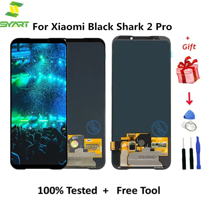 

ЖК-экран для Xiaomi Black Shark 2 Pro DLT-A0, ЖК-экран с сенсорным дигитайзером для BlackShark 2 SKW-H0, ЖК-дисплей