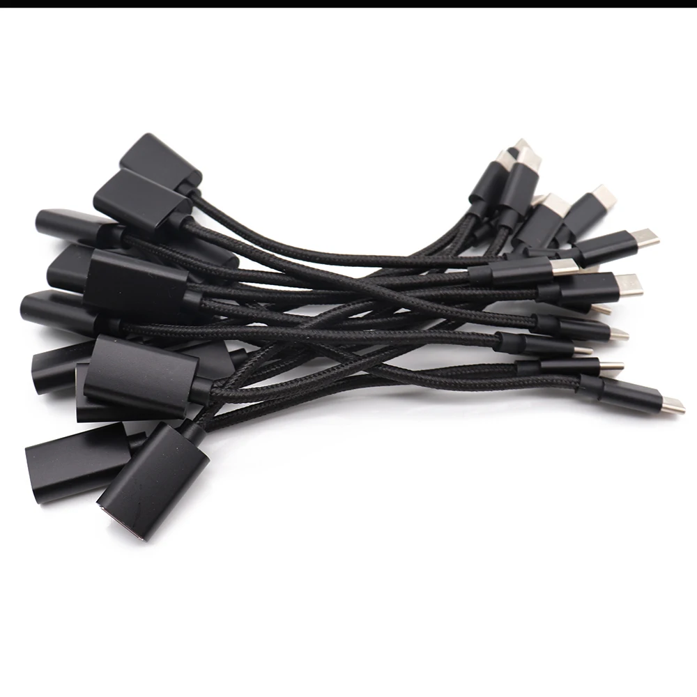 Кабель-адаптер OTG с портом USB 3 1 типа C папа на 0 A мама 15 см | Мобильные телефоны и
