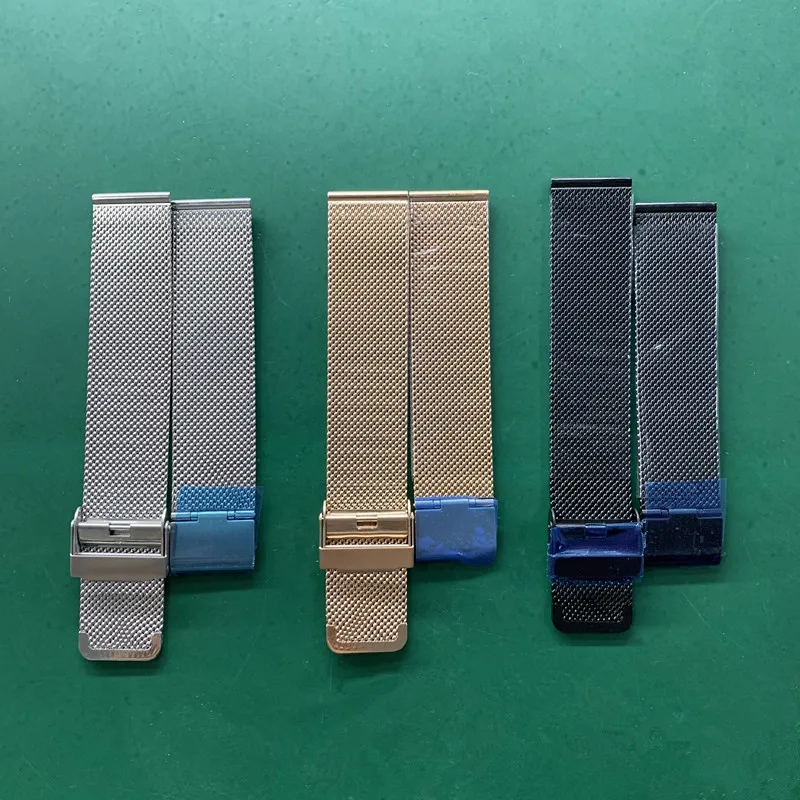 Silver Mesh Колеса каретки мужские наручные часы из нержавеющей стали изготовленный на заказ дизайн печатный обод часы черный - Цвет: Silver Mesh