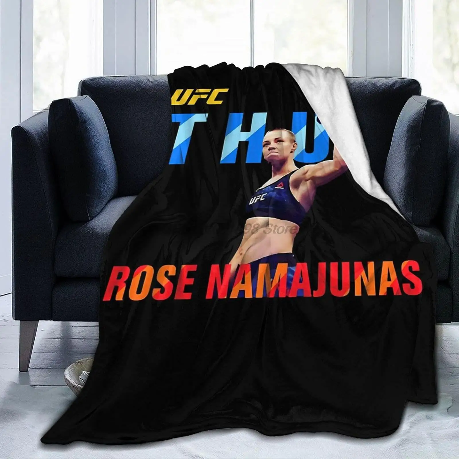 

Thug Rose Namajunas Ultra Soft Micro Fleece Throw Blanket Lightweight Quilt for Sofa Bedroom Office Travel 80X60