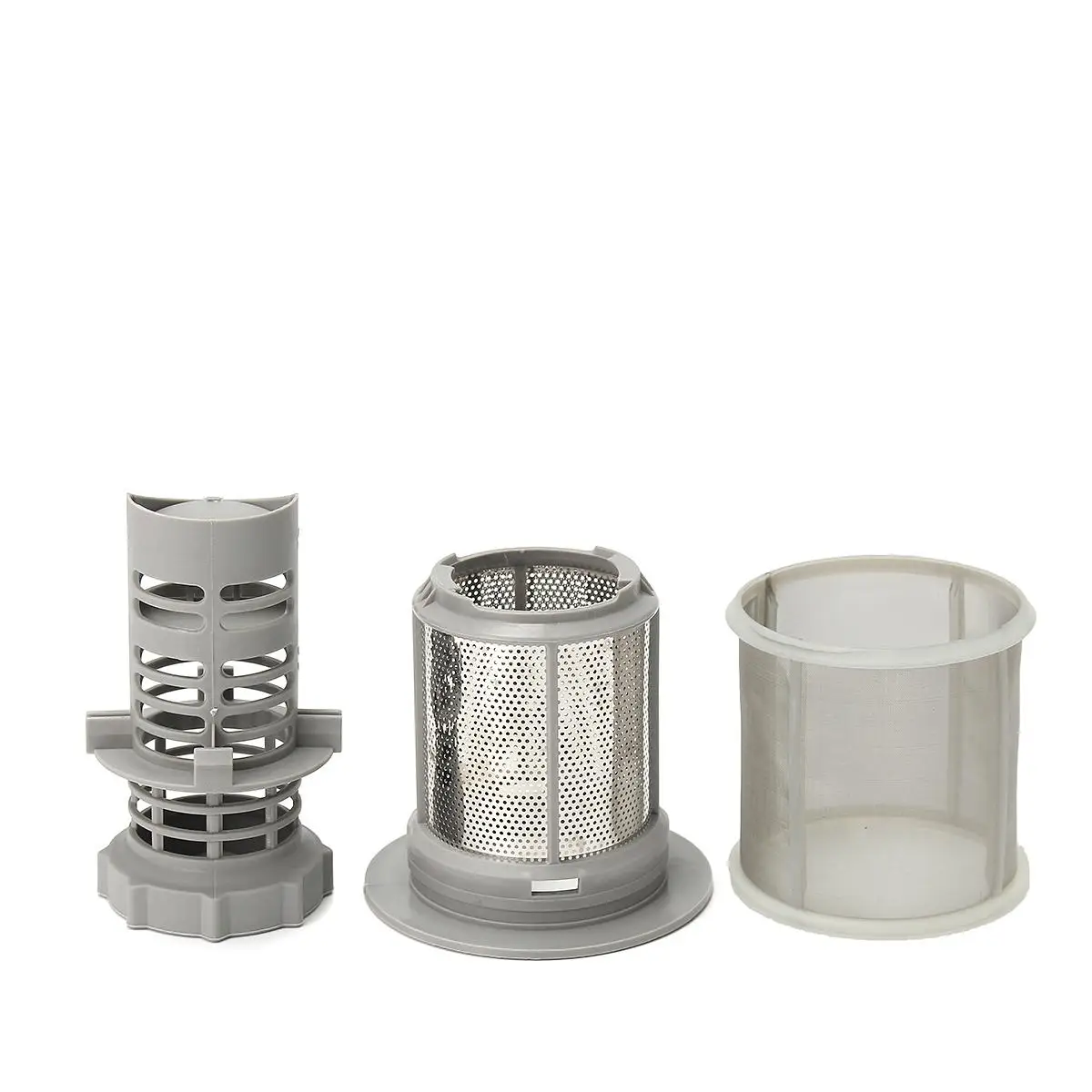 

2 Part Dishwasher Mesh Filter Set Grey PP + Stainless Steel For BOSCH Dishwasher 427903 170740 Series Replacement for Dishwasher