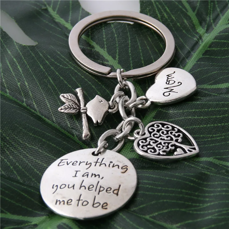 1 шт. серебряный цвет ювелирные изделия брелок для женщин все я вам помог мне быть