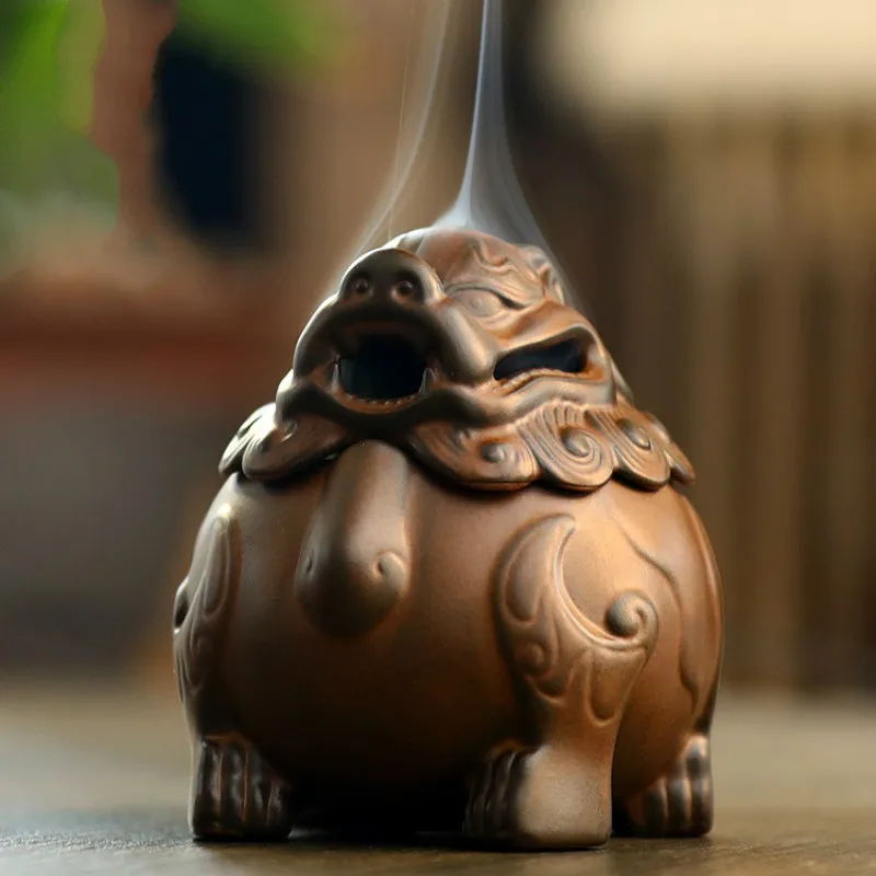 Маленькая Ретро ароматическая горелка керамический держатель в виде животного