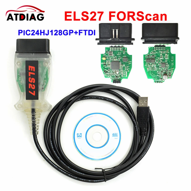 Микрочип ELS27 FORScan PIC24HJ128GP + FTDI разработанный на ELM327 и J2534 | Автомобили мотоциклы