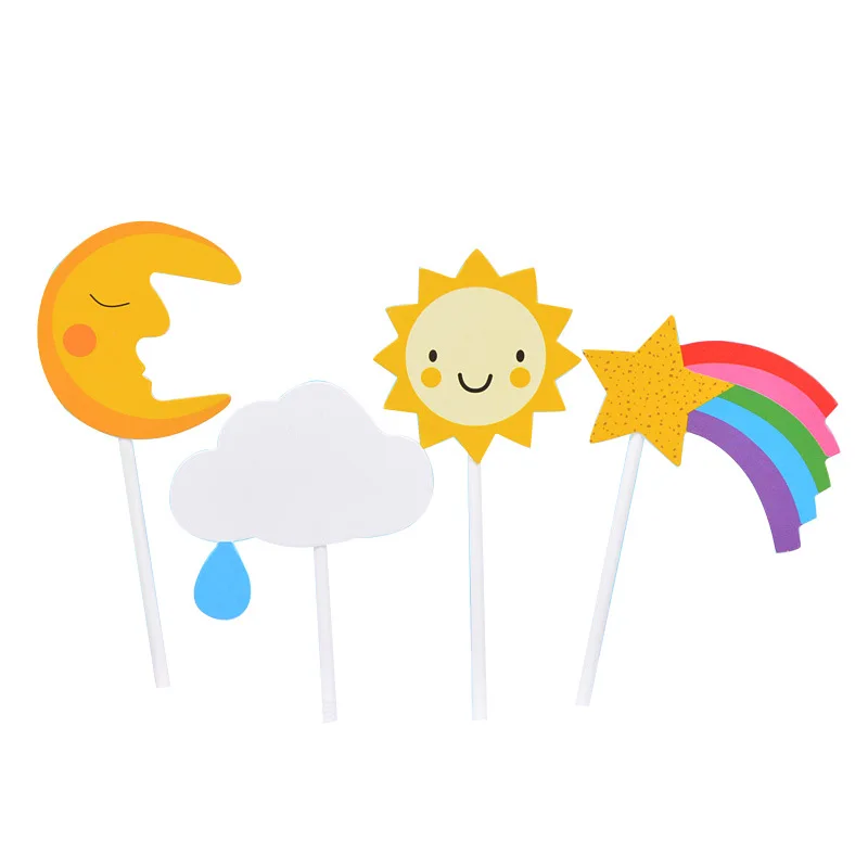 Прекрасный Радужный счастливый украшение для торта ко дню рождения торт