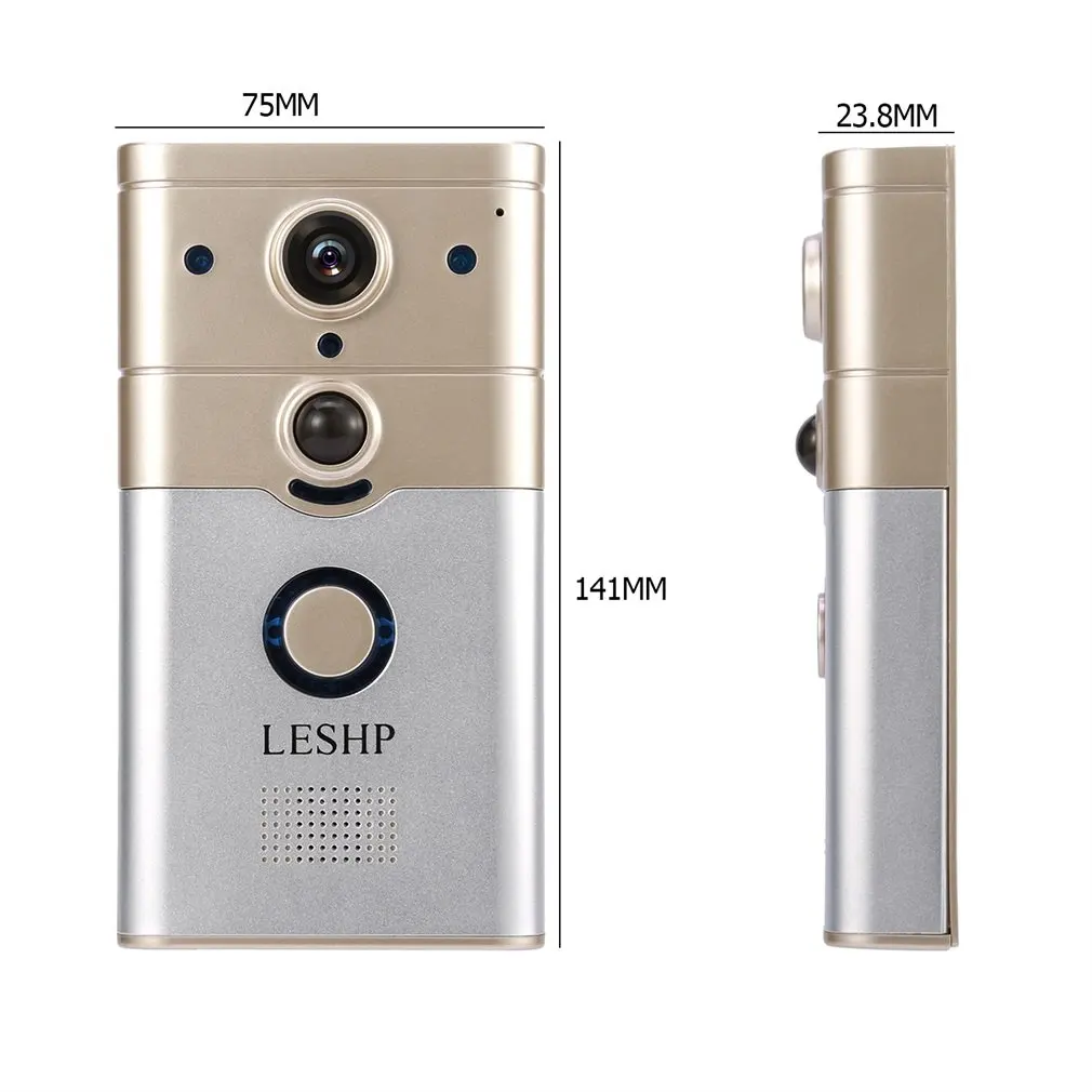

Household Wireless Remote Control Electronic Visible HD 720P Video Picture 1/4 COMS 1 Mega-Pixels 12V/1A Wi-Fi Smart Doorbell