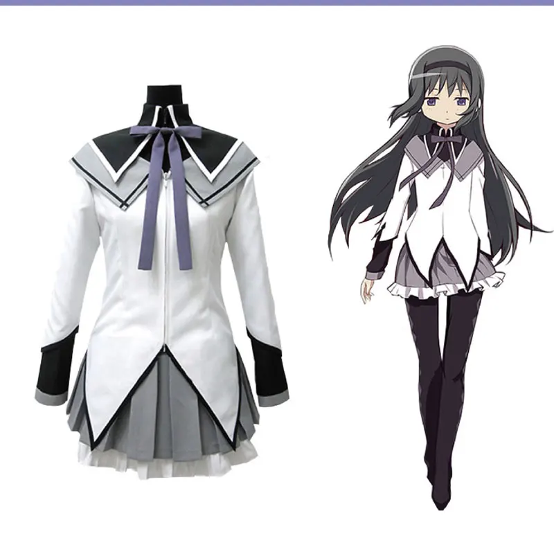Костюм для косплея Puella Magi Madoka Magica Akemi Homura полный комплект индивидуальный любой